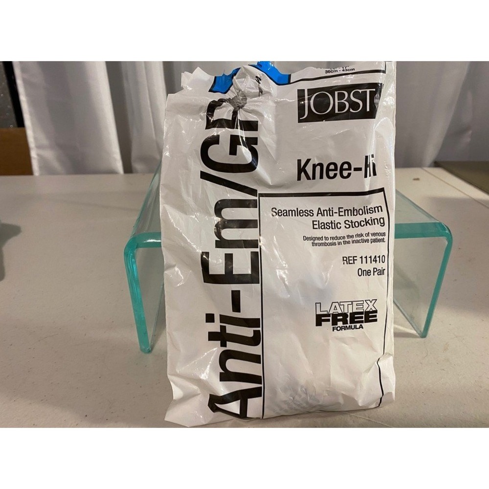 Jobst Anti-Em/GP Knee-Hi Anti-Embolism Elastic Stockings Large Regular 111410